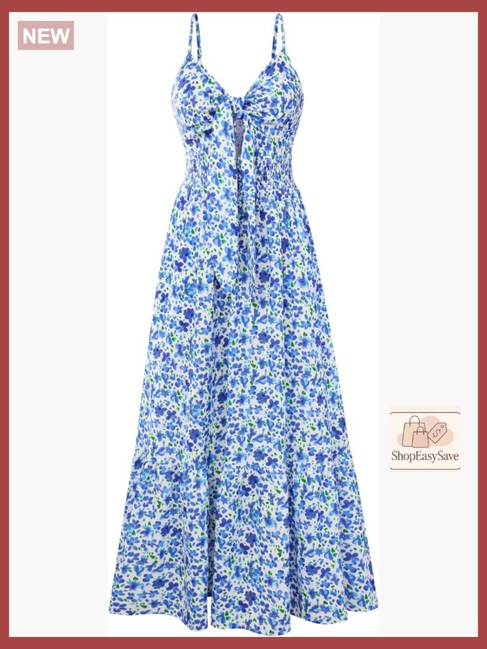Floral Maxi Dress Boho Chic Summer Vacation Beach Party Adjustable Straps